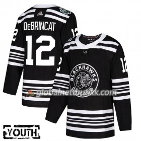 Chicago Blackhawks Hockeydrakt Alex DeBrincat 12 2019 Winter Classic Svart Adidas Authentic - Barn